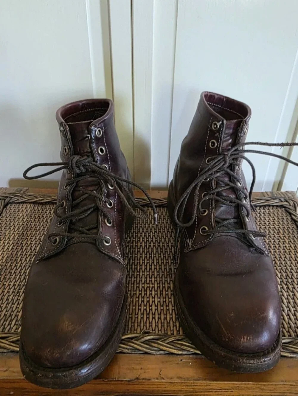 Mens Vintage Chippewa L.L. Bean Katahdin Leather Cordovan Boots Sz 9D